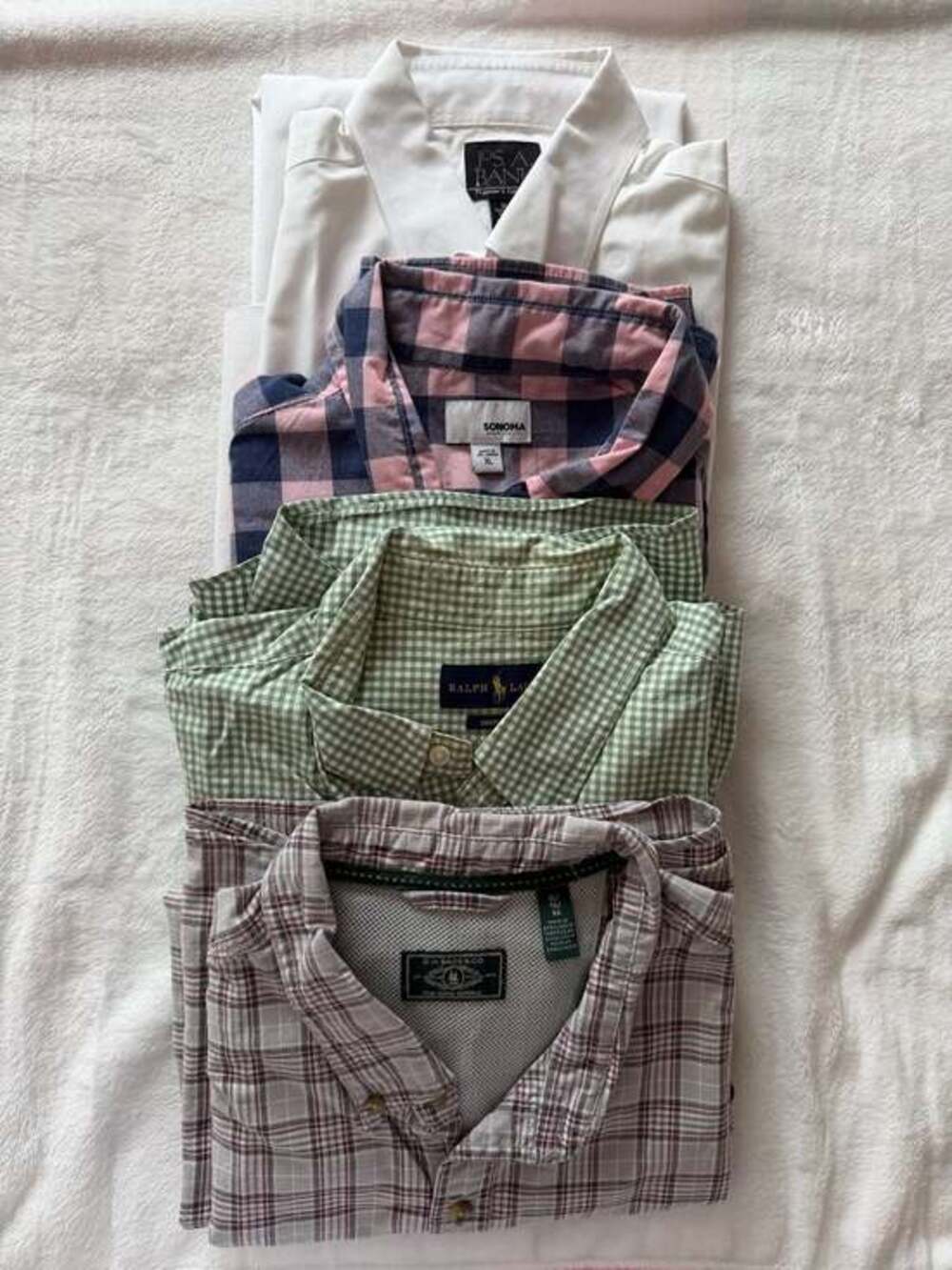 Lot of 4 Ralph Lauren & Other Brands Multicolor Button-Down Shirt XL